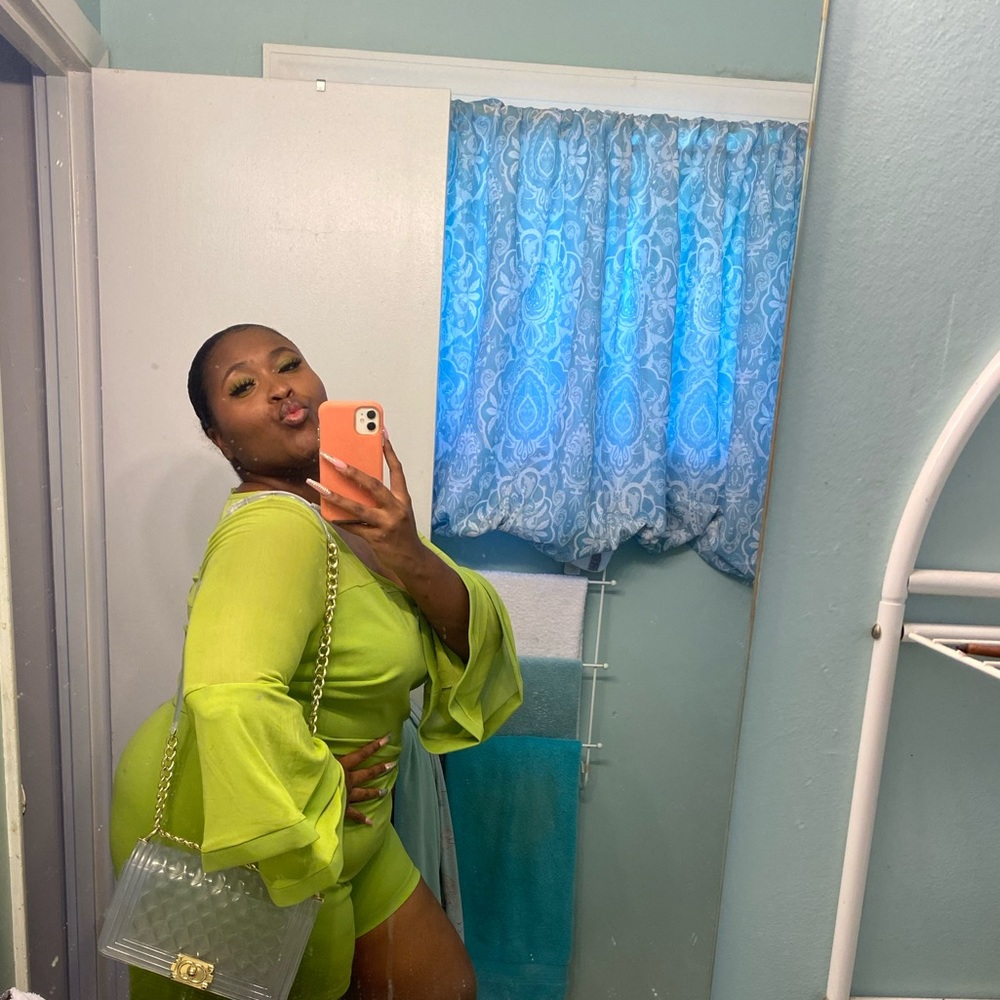 Lime Green Romper